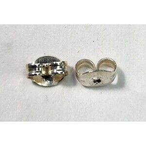 Sterling Silver Earring Butterfly Backs for Post Earrings (.925) Large.